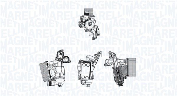 Radiator ulei, ulei motor MAGNETI MARELLI 350300009400