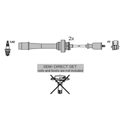 HITACHI gyújtókábelkészlet 134954