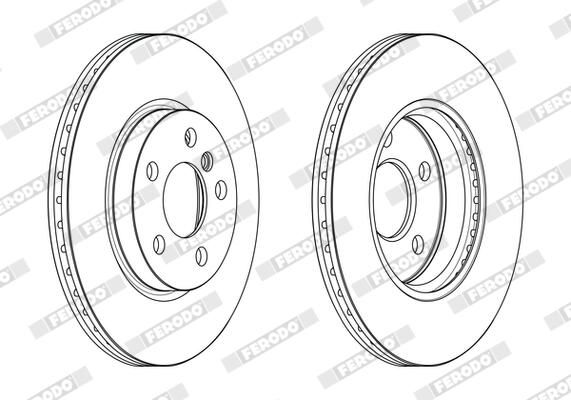 FERODO DDF2613C Brake Disc