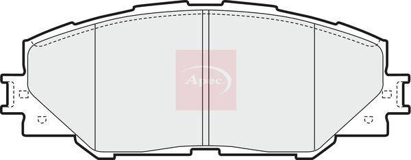 APEC Brake Pad Set, disc brake PAD1592