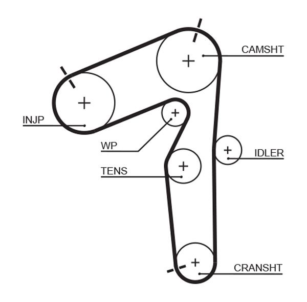 GATES Fogasszíj 5462XS