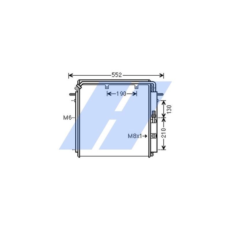 Condensator, climatizare HIGHWAY AUTOMOTIVE 40108001