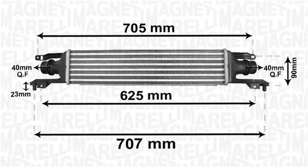 Охолоджувач наддувального повітря, Magneti Marelli 351319204120