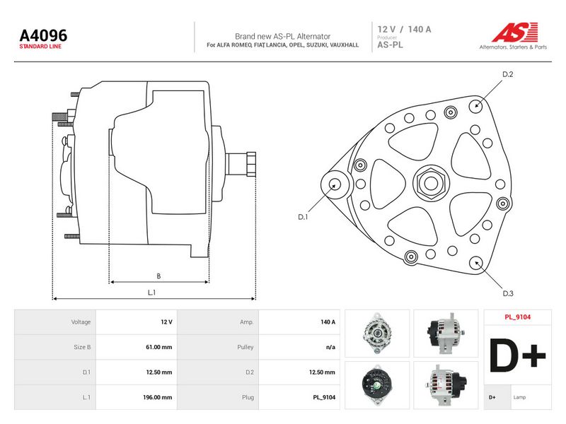 Generaator, AS-PL A4096