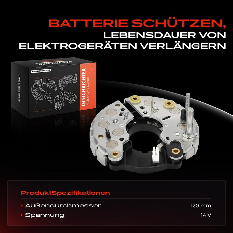 Frankberg 5481FB0061626 Rectifier, alternator