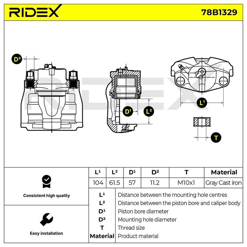 спирачен апарат RIDEX