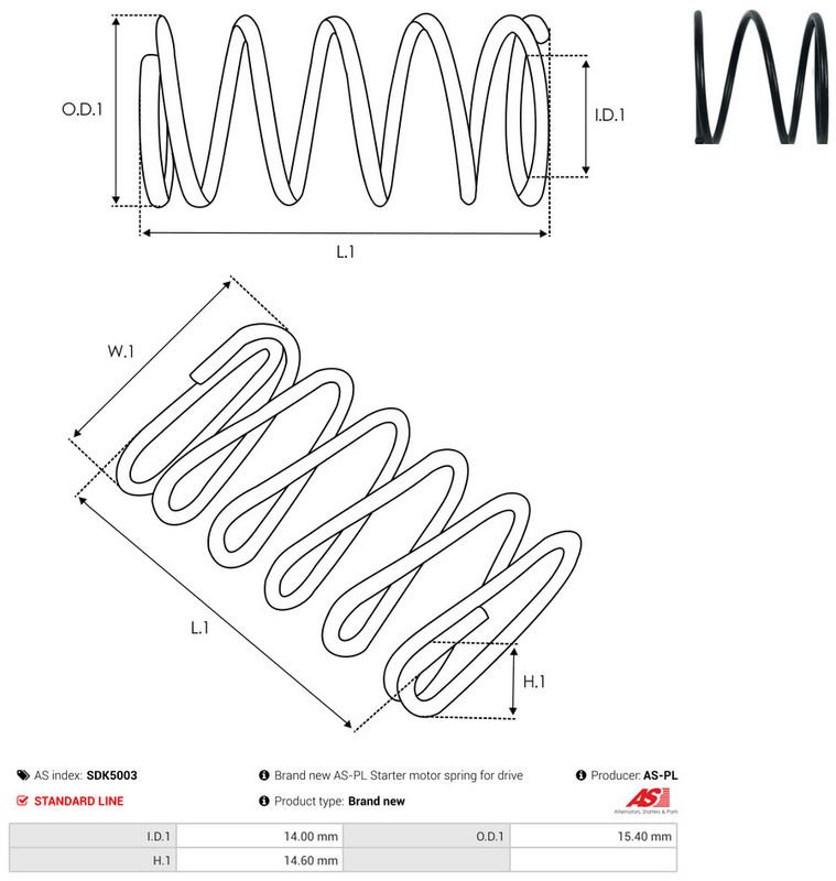 AS-PL SDK5003 Repair Kit, starter