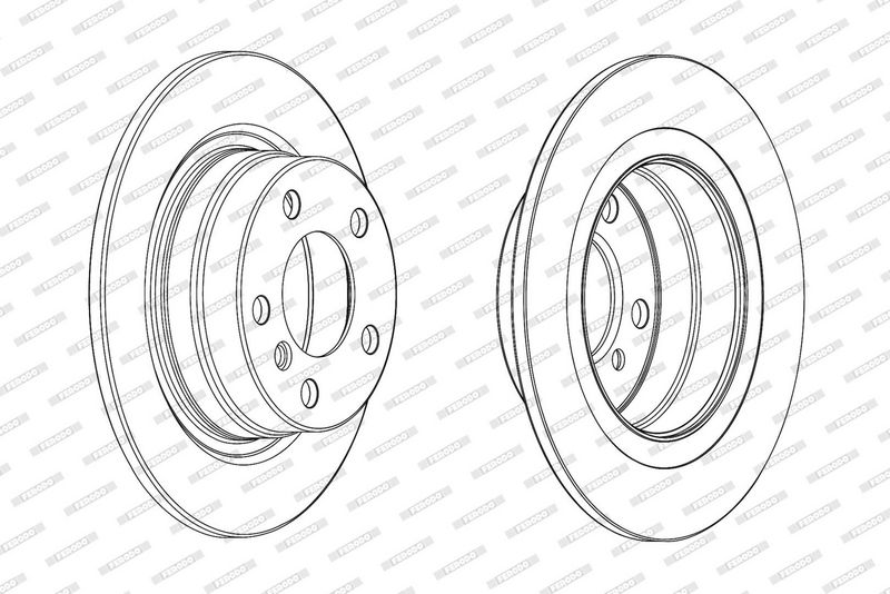 FERODO Disque de frein DDF2197C