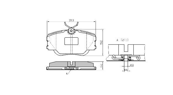 Комплект гальмівних накладок, дискове гальмо, Fremax FBP-0495