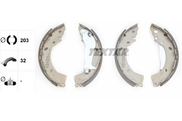 TEXTAR 91072600 Brake Shoe Set