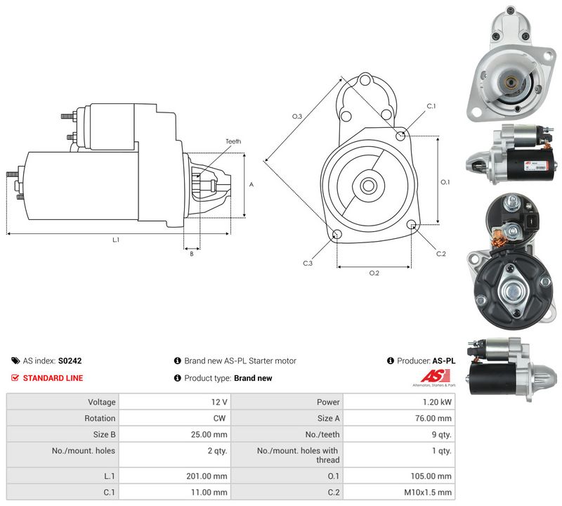 Starter, AS-PL S0242