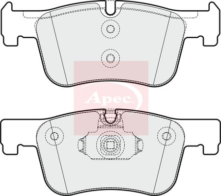 APEC Brake Pad Set, disc brake PAD1875
