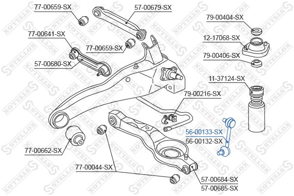 STELLOX 56-00133-SX Link/Coupling Rod, stabiliser bar
