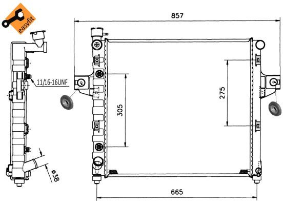 NRF 58112 Radiator, engine cooling