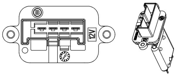 MAHLE ABR 88 000P Resistor, interior blower