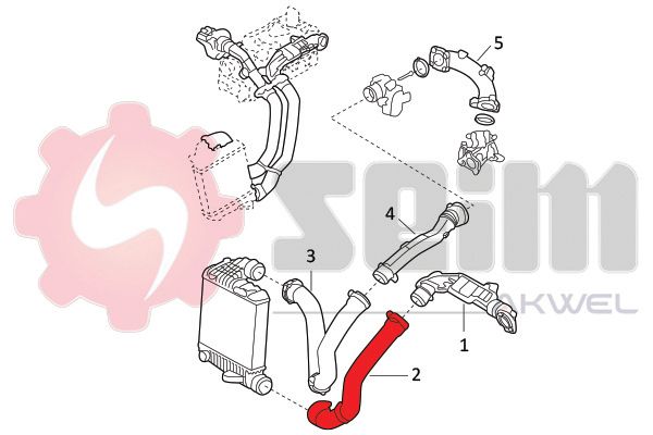 SEIM 982123 Charge Air Hose