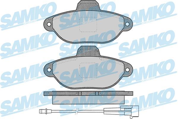 Комплект гальмівних накладок, дискове гальмо, Samko 5SP1262