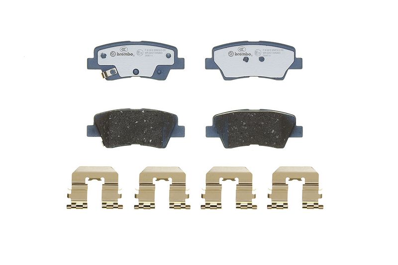 Piduriklotsi komplekt, ketaspidur, BREMBO P 30 067E