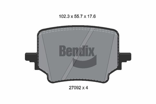 BENDIX Braking fékbetétkészlet, tárcsafék BPD2656