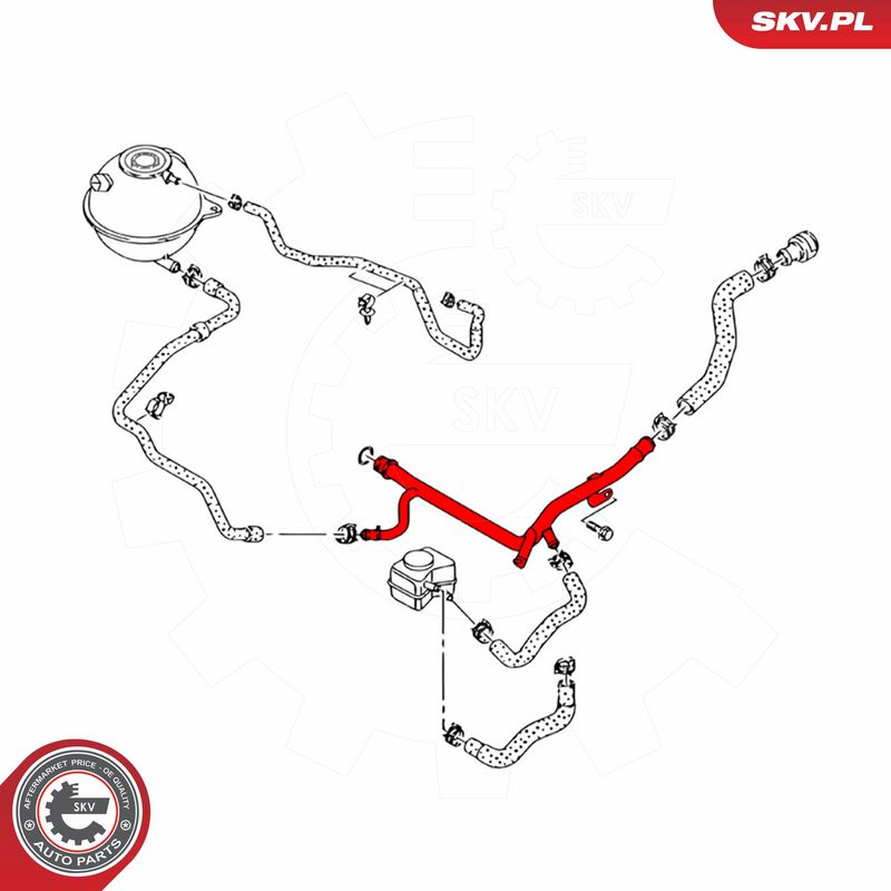 ESEN SKV 43SKV798 Coolant Pipe