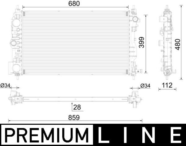 MAHLE Radiateur CR 2594 000P