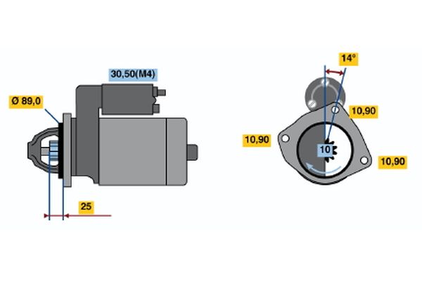 BOSCH 0001368082 Starter