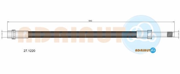 Гальмівний шланг, Adriauto 27.1220