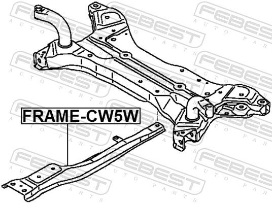 Балка осі, Febest FRAME-CW5W