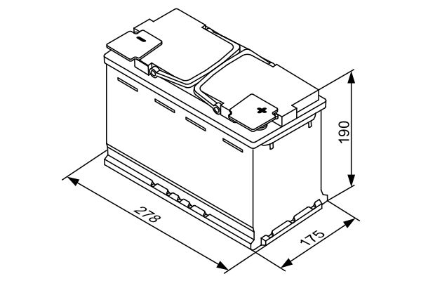 BOSCH 0 092 S5A 080 Starter Battery