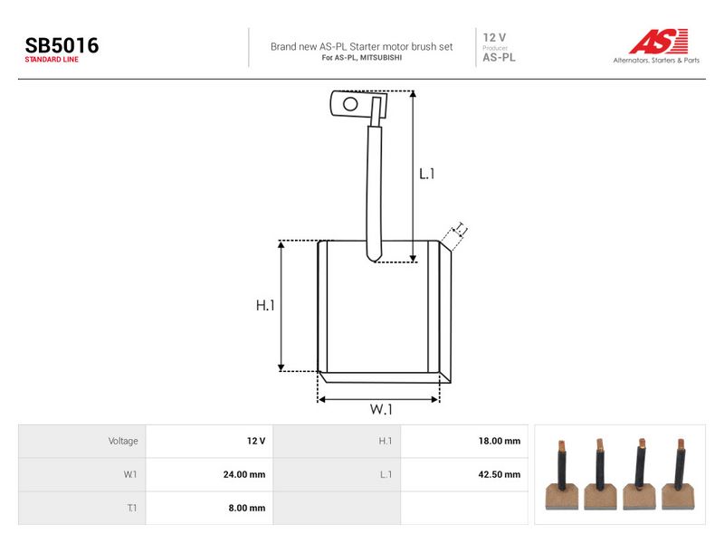 Süsinikuhari, starter, AS-PL SB5016