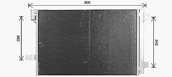 AVA QUALITY COOLING kondenzátor, klíma VN5437D