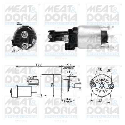 Магнітний перемикач, стартер, Meat & Doria 46315