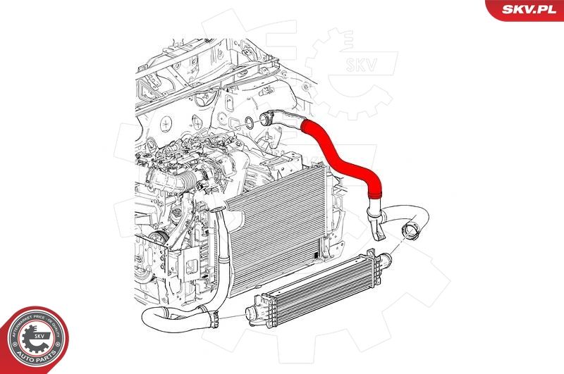 ESEN SKV 43SKV257 Charge Air Hose
