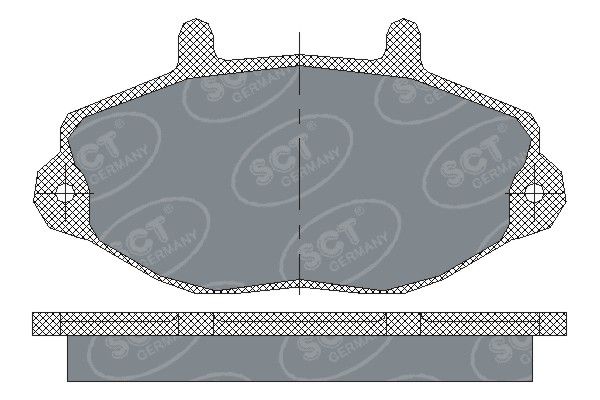 Комплект гальмівних накладок, дискове гальмо, Mannol SP223PR