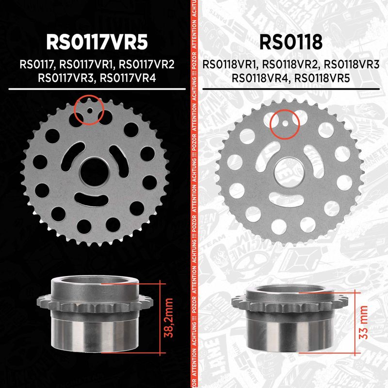 Product Image - Distributiekettingset - RS0117VR5 - ET ENGINETEAM