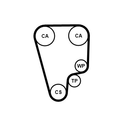 Hammasrihma komplekt, CONTINENTAL CTAM CT1006K1