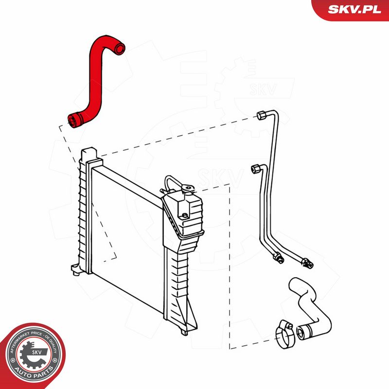 ESEN SKV 43SKV714 Radiator Hose