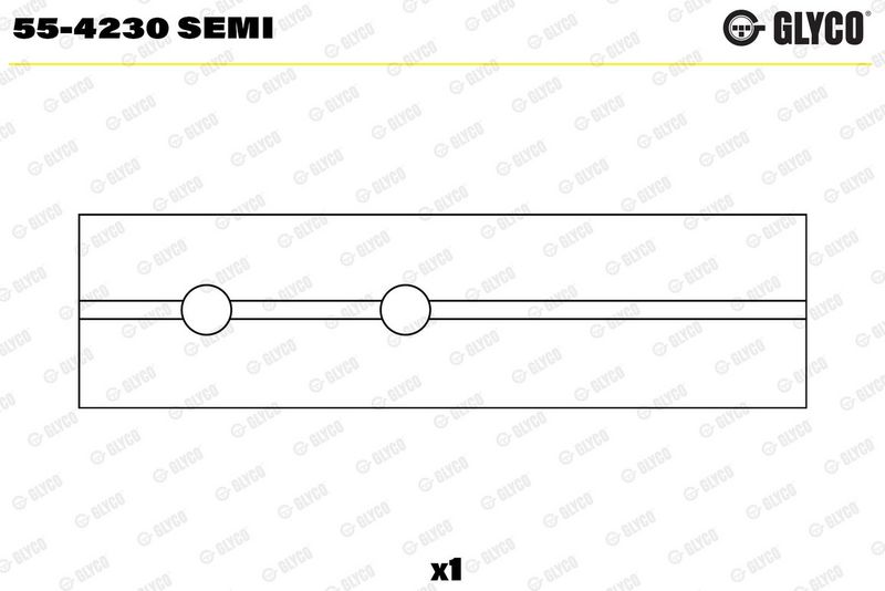 Coussinet+palier+bielle GLYCO 55-4230 SEMI