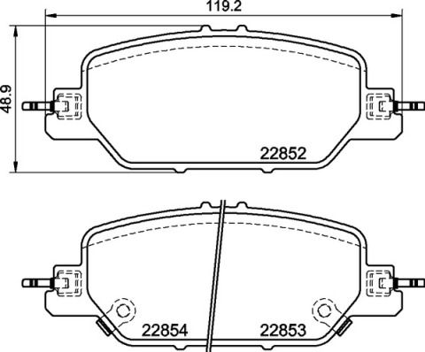 Колодки тормозные (задние) BREMBO