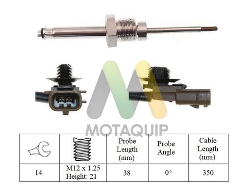 MOTAQUIP Érzékelő, kipufogógáz-hőmérséklet LVET425