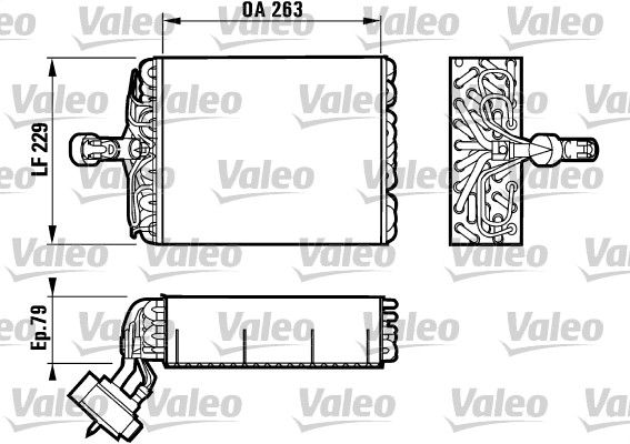 VALEO párologtató, klímaberendezés 817080