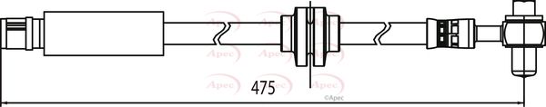 APEC Brake Hose HOS3887