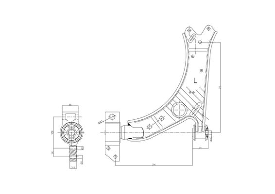 NAKATA N262-1005LH Control/Trailing Arm, wheel suspension