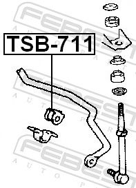 FEBEST TSB-711 Mounting, stabiliser bar
