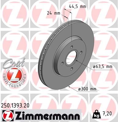 Автозапчастина ZIMMERMANN 250139320