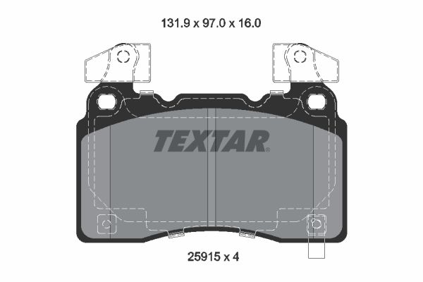 Колодки гальмівні (передні) CTS, Camaro, Corvette, Insignia B, Model S