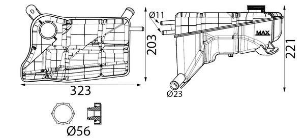 MAHLE-BEHR ΔΟΧΕΙΟ ΔΙΑΣΤΟΛΗΣ ΨΥΚΤΙΚΟΥ ΥΓΡΟΥ