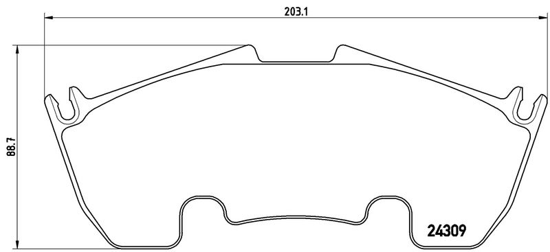 BREMBO P50079 Brake Pad Set, disc brake