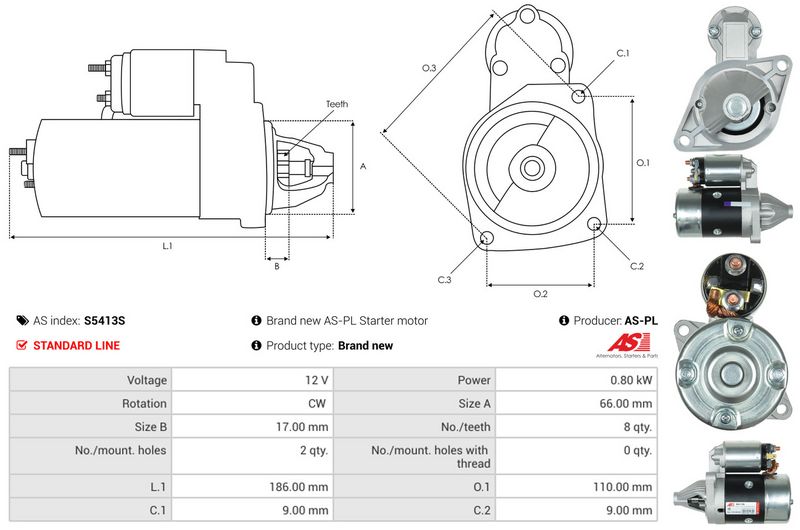 AS-PL S5413S Starter