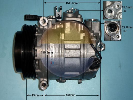 Auto Air Gloucester Compressor, air conditioning 14-9665P
